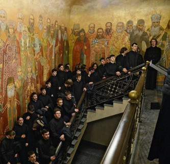 Фреска в Сретенской семинарии. Фото: С. Власов / Patriarchia.ru