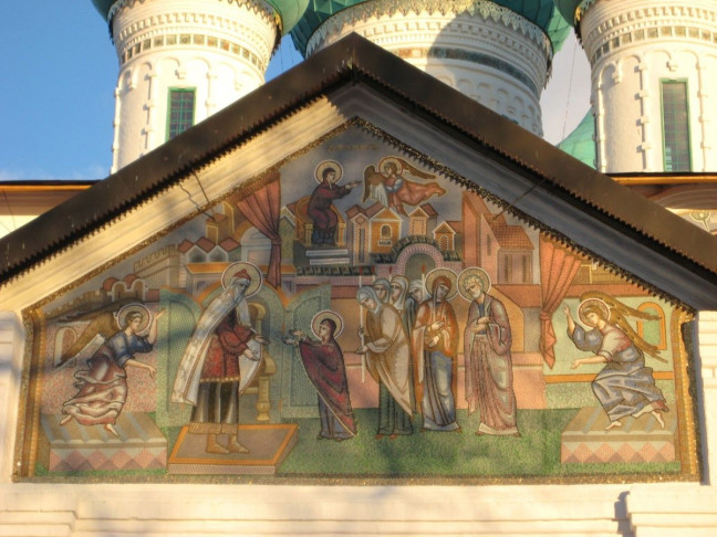 Введение во Храм Пресвятой Богородицы. Фреска, Толгский монастырь.