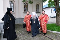 Митрополит Варсонофий совершил всенощное бдение в Константино-Еленинском монастыре 