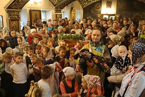 В Николо-Угрешском монастыре в день его престольного праздника отслужена детская Литургия