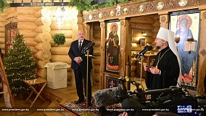 Митрополит Минский Вениамин и А.Г. Лукашенко посетили Елисаветинский женский монастырь в Минске