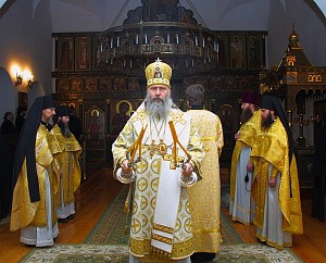 Архиепископ Феогност совершил Литургию в Стефано-Махрищском монастыре
