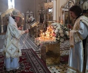 В 10-ю годовщину преставления настоятельницы Пюхтицкого монастыря схиигумении Варвары (Трофимовой) в обители состоялось заупокойное богослужение