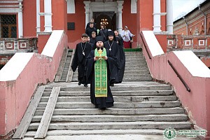 В Высоко-Петровском монастыре состоялся престольный праздник Сергиевского храма