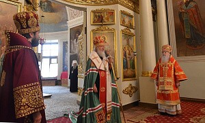 Патриарх Кирилл отслужил благодарственный молебен в Даниловом монастыре в 70-ю годовщину Отдела внешних церковных связей