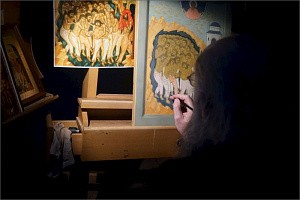 В иконописной мастерской Валаамского монастыря заканчиваются работы  над аналойной иконой «Со́рок Севасти́йских му́чеников»