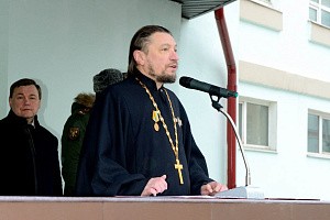 Представитель Донского монастыря в День защитника Отечества посетил Семеновский полк