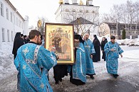 В Городецкий Феодоровский монастырь доставили написанную на Афоне икону Пресвятой Богородицы «Всецарица»