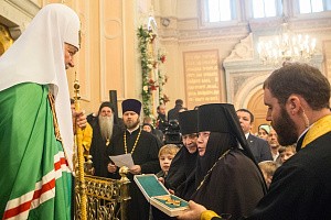Святейший Патриарх Кирилл совершил Литургию в Иоанно-Предтеченском монастыре