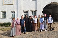 Холмогорские школьники с насельником Сийского монастыря побывали на Соловках