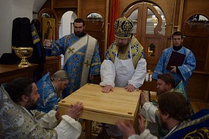 Епископ Феодорит освятил храм Успенского Вышенского монастыря Скопинской епархии