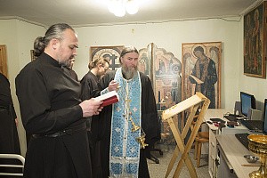 В Валаамском монастыре освящено помещение информационного отдела обители