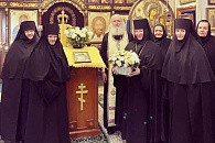 В Мироносицком монастыре Бобруйска поздравили настоятельницу обители с годовщиной со дня возведения в сан игумении