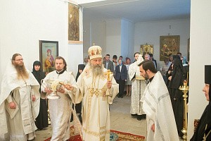 Архиепископ Сергиево-Посадский Феогност совершил Великое освящение храма и Литургию в Богородице-Рождественском монастыре