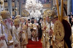 В день Торжества Православия Предстоятели Поместных Православных Церквей совершили Литургию в кафедральном Георгиевском соборе на Фанаре