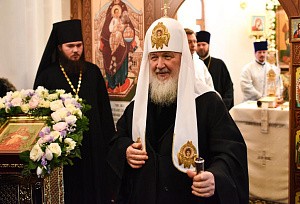 Святейший Патриарх Кирилл освятил приписной к Донскому монастырю храм