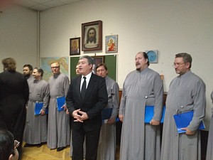В Заиконоспасском монастыре прошла конференция к 305-летию со дня рождения М.В. Ломоносова