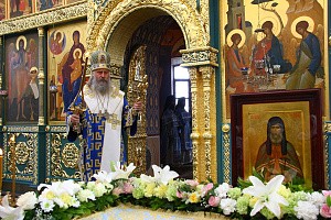 Архиепископ Феогност отслужил Литургию в Стефано-Махрищском монастыре