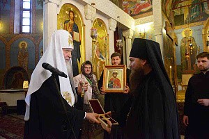 Патриарх Кирилл посетил  Богородице-Рождественский монастырь г. Владимира