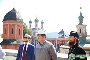 Руководитель Департамента культурного наследия г. Москвы ознакомился с ходом реставрационных работ в Высоко-Петровском монастыре