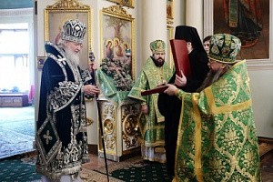 В день памяти святаго благовернаго князя Даниила Московского Патриарх Кирилл совершил Литургию Преждеосвященных Даров в Даниловом монастыре