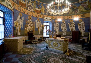 В Троицком храме Стефано-Махрищского монастыря начаты работы по росписи четверика