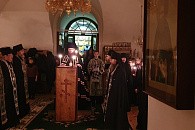 Епископ Зарайский Константин совершил великое повечерие в Заиконоспасском ставропигиальном монастыре