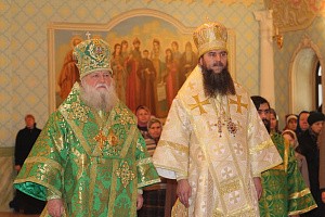 Митрополит Пантелеимон возглавил престольный праздник в Николо-Сольбинском монастыре