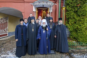 Митрополит Евсевий отслужил Литургию в Свято-Успенском Псково-Печерском монастыре