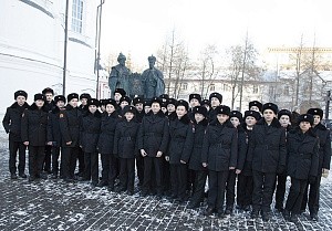 Кадеты совершили паломничество в Новоспасский монастырь
