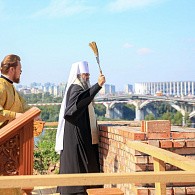 Глава Нижегородской митрополии совершил чин закладки Святых врат Благовещенского мужского монастыря