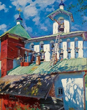 Началась подготовка ремонта древнейшего храма Псково-Печерского монастыря