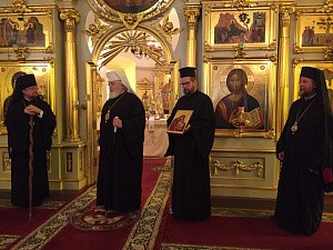 Архиепископ Карельский и всей Финляндии Лев посетил Коневский монастырь