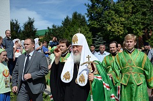 В канун дня памяти прп. Сергия Радонежского Патриарх Кирилл совершил всенощное бдение в Троице-Сергиевой лавре