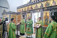Митрополит Екатеринодарский Григорий возглавил Литургию престольного праздника на подворье женского монастыря «Всецарица»