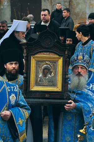 В Казанский монастырь г. Рязани передали чудотворную икону Божией Матери «Казанская»