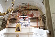 В Ляденском монастыре Борисовской епархии началась роспись Благовещенского храма