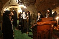 Во вторник первой седмицы Великого поста епископ Видновский Тихон совершил великое повечерие в Иосифо-Волоцком монастыре