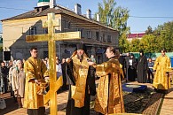 В Нижнем Новгороде освящены купол и крест храма в честь иконы Божией Матери «Всех скорбящих Радость» Крестовоздвиженского монастыря