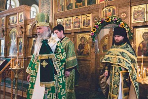 Архиепископ Феогност возглавил престольный праздник на московском подворье Валаамского монастыря