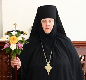 Патриаршее поздравление настоятельнице Стефано-Махрищского ставропигиального монастыря игумении Елисавете (Жегаловой) с 30-летием назначения на должность настоятельницы обители