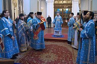 В день иконы Божией Матери «Отрада и Утешение» Патриарший экзарх всея Беларуси совершил Литургию в Ляденском монастыре