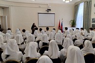 Настоятельница Марфо-Мариинской обители милосердия встретилась со студентами Свято-Димитриевского училища