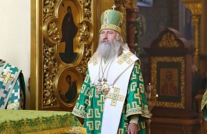 Архиепископ Феогност совершил Литургию в Николо-Угрешском монастыре в день памяти прп. Пимена Угрешского