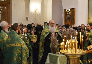 В Покровском Хотькове монастыре в Вербное воскресенье  состоялось праздничное богослужение