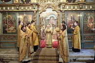 В Неделю о блудном сыне Патриарший наместник Московской епархии совершил Литургию в Новодевичьем монастыре Москвы