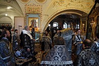 Митрополит Иркутский и Ангарский Максимилиан отслужил третью Великопостную Пассию в Знаменском монастыре