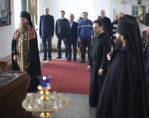 Делегация глав законодательных органов СЗФО России посетила Соловецкий монастырь