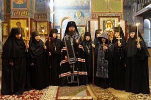 Архиепископ Феофилакт в Георгиевском монастыре совершил монашеские постриги насельниц обителей Пятигорской и Черкесской епархии