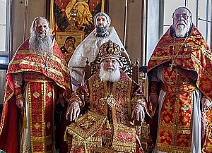 Игумена Валаамского монастыря епископа Панкратия поздравили с днем тезоименитства 